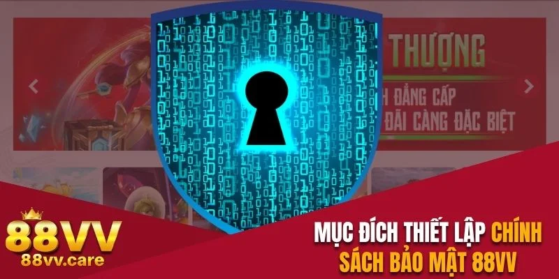 Thông Tin Về Chính Sách Bảo Mật 88VV Mà Hội Viên Cần Nắm 1 Mục đích thiết lập chính sách bảo mật 88VV